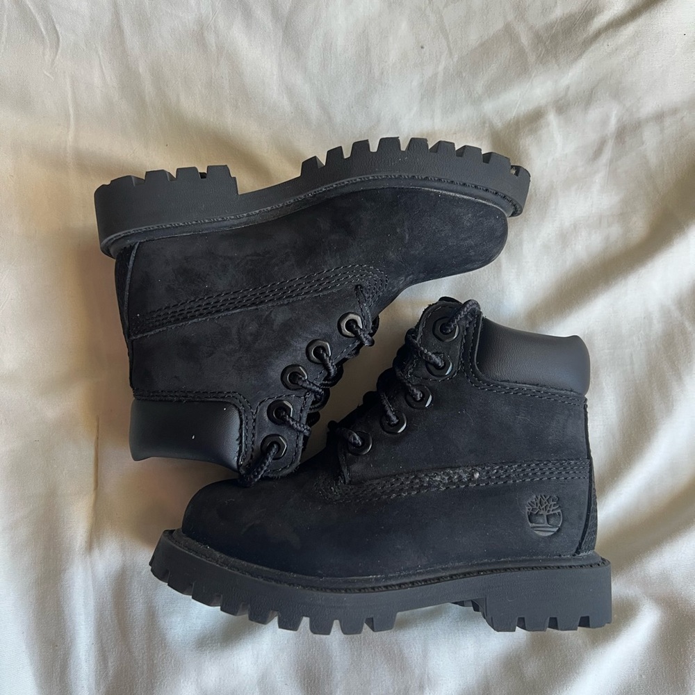 Timberland Youth Black Ankle Boots